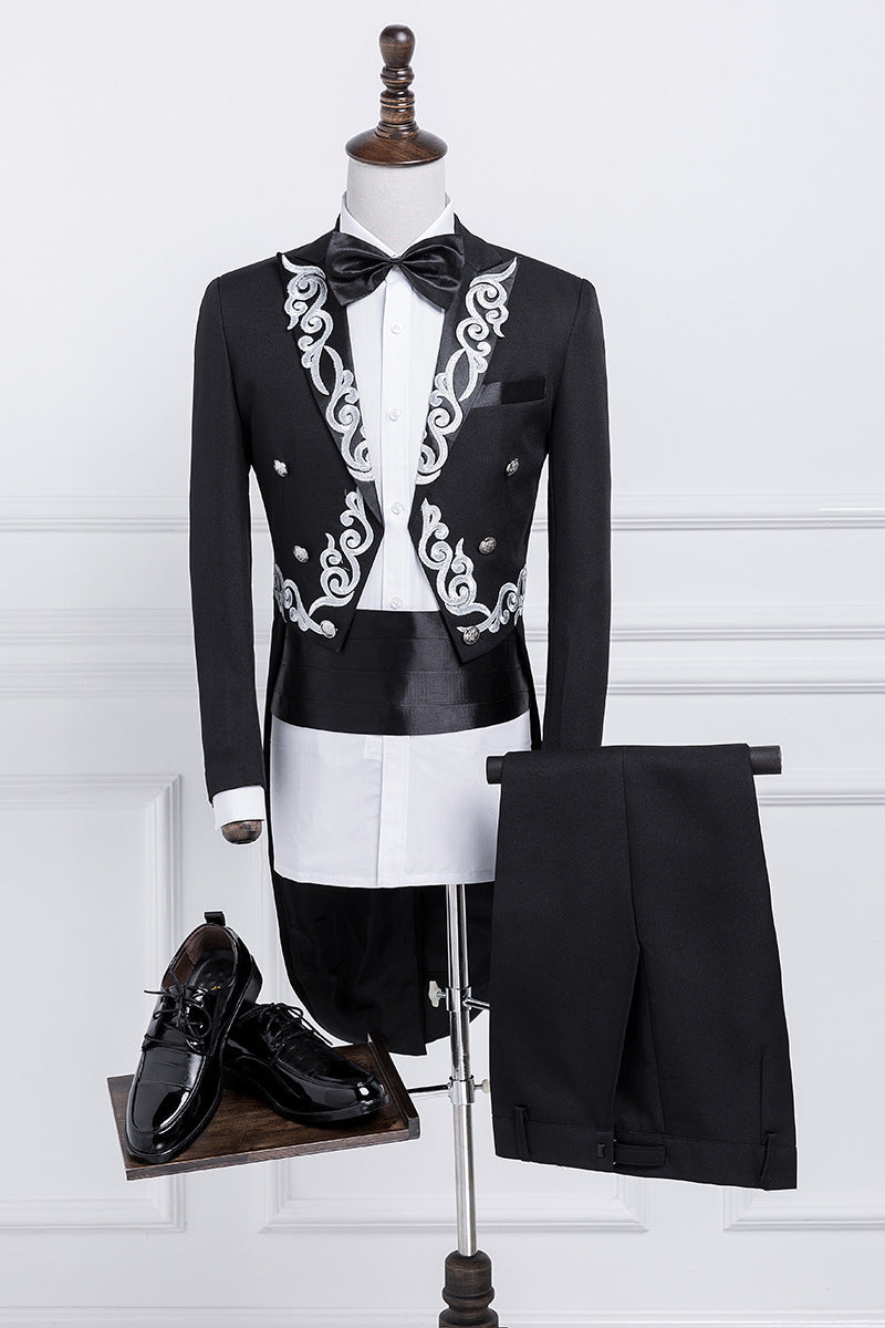 Men's Tuxedo Suit for Performers and Hosts