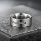 Men's Matte Carved Diamond Ring Men's Jewellery Unbranded