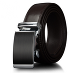 Men's Genuine Leather Automatic Buckle Belt