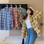 Women's Lightweight Long Sleeve Plaid Shirt