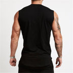 Men's Smooth Solid Summer V Neck Sports Tank Top