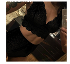 Women's Two Piece Set Sexy Lace Lingerie Outfit Women's Lingerie Unbranded Black L
