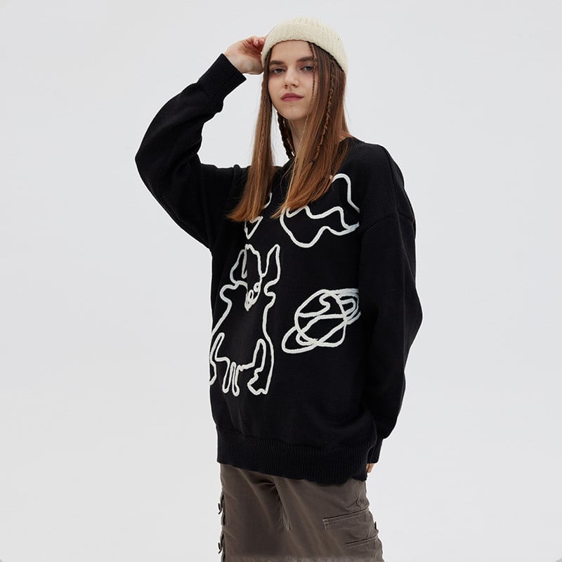 Women's Harajuku Style Couple Jumper Secondary image