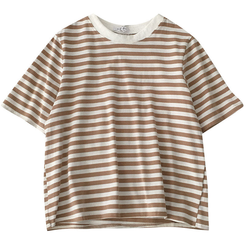 Women's Striped Short Sleeve T Shirt