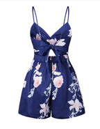 Women's Floral Print Strap Jumpsuit