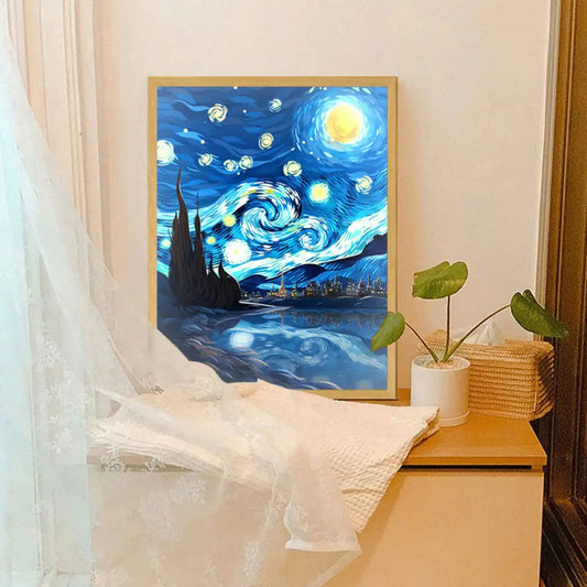 Anime Painting With LED Light