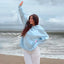 Women's Star Embroidered Hoodie Women's Hoodie Unbranded Blue S