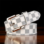 Men's Plaid Buckle Belt - Trendy Casual Design