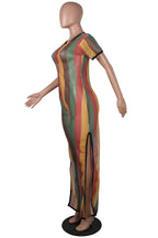 Women's Printed Jumpsuit, Split Jumpsuit, Mesh Jumpsuit