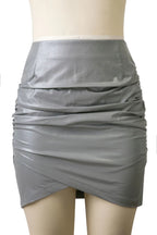 Women's Bodycon Midi Leather Skirt