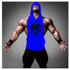 Hooded Skull Bodybuilding Tank Top