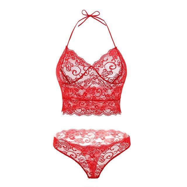 Women's Lace Lingerie Women's Lingerie Unbranded Red S