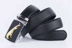 Men's Versatile PU Leather Automatic Buckle Belt
