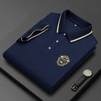 Men's Casual Short Sleeve Embroidered Tops