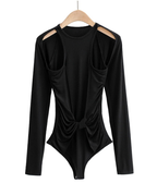 Women's Cutout Long Sleeve T Shirt