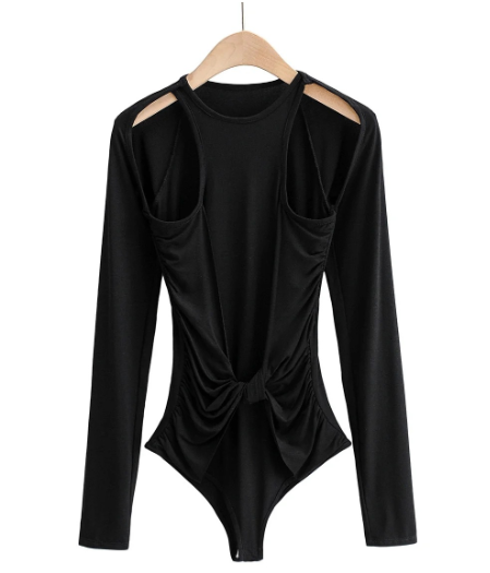 Women's Cutout Long Sleeve T Shirt