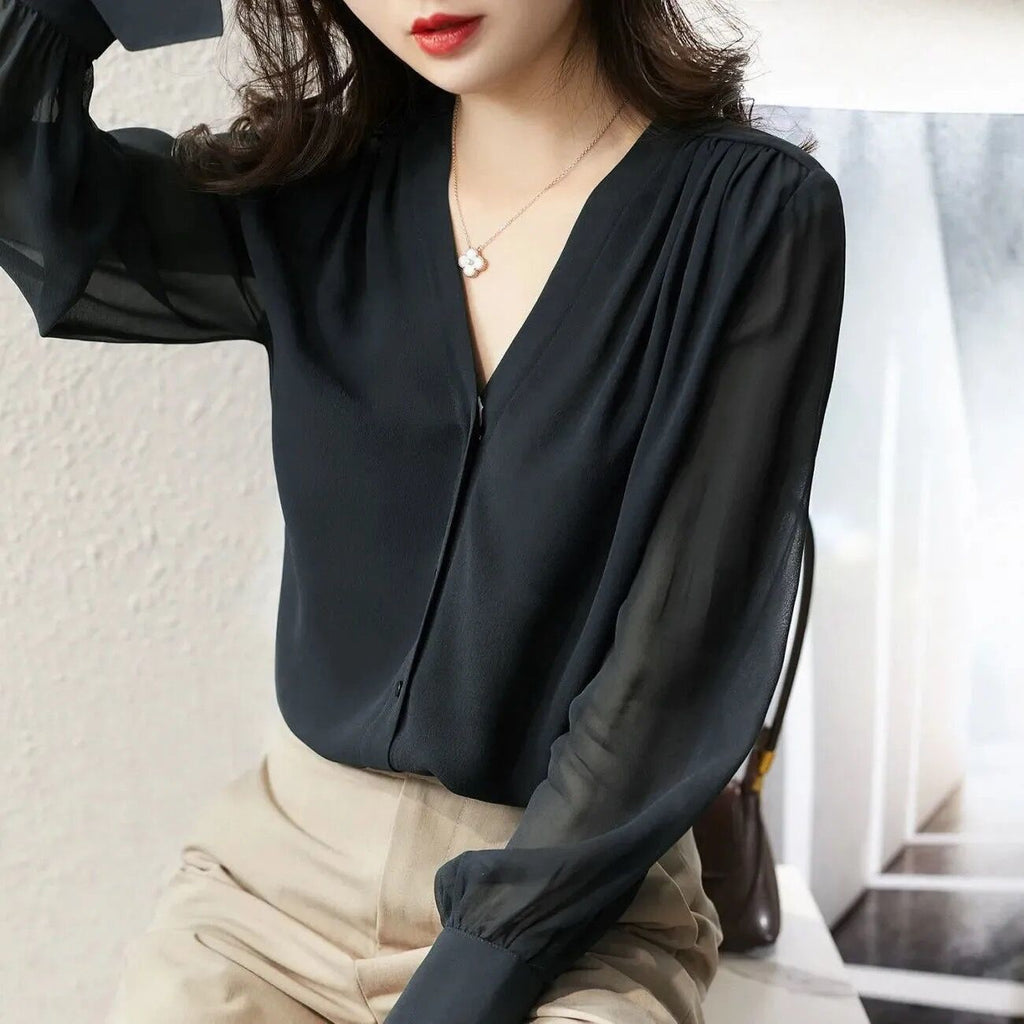 Women's Loose Chiffon Shirt
