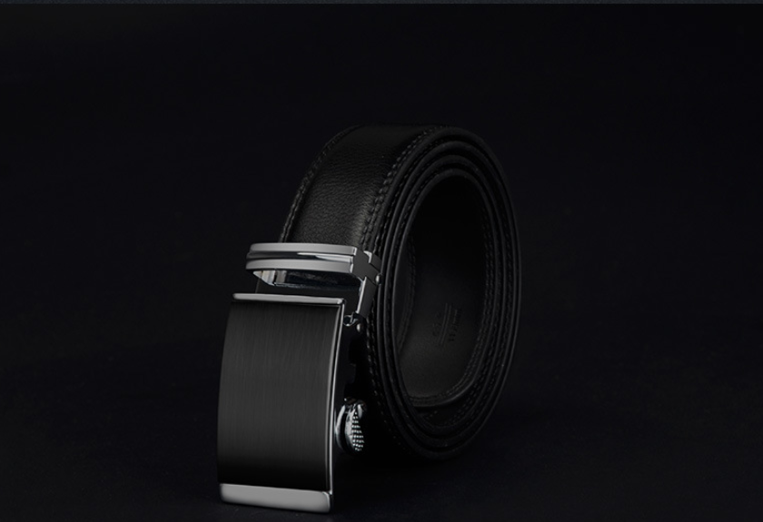 Men's Genuine Leather Automatic Buckle Belt
