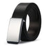Men's Leather Plate Buckle Belt