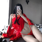 Women's Sensual Lingerie Set With Traditional Chinese Elements
