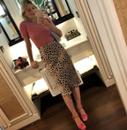 Women's Leopard Print Skirt