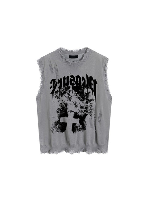 Men's Streetwear Off Shoulder Tank Top