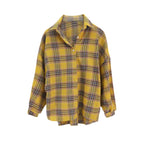 Women's Lightweight Long Sleeve Plaid Shirt