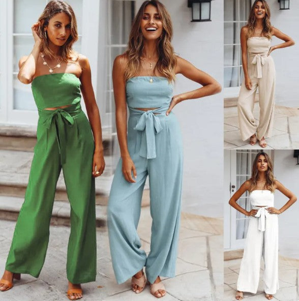 Women's Ribbon Tube Jumpsuit