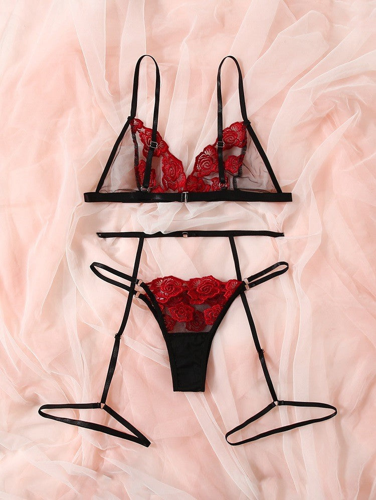 Women's Lace Embroidered Sexy Lingerie Set Women's Lingerie Unbranded