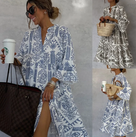 Women's Printed Short Sleeve Shirt for Women