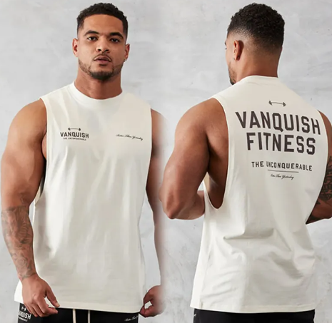 Men’s Workout Tops ILLUSION CO BX79 White L