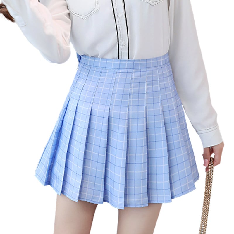 Women's College Style Uniform Skirt