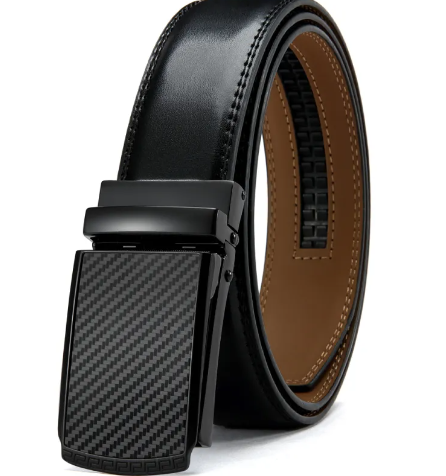 Men's No Holes Cowhide Leather Belt