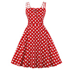 Women's Slim Fit Polka Dot Cami Dress