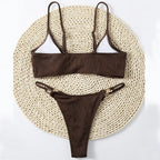 Women's Sexy Ribbed Micro Bikini