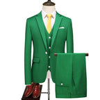 Men's Caramel Color Suit Set for Students and Weddings