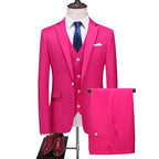 Men's Caramel Color Suit Set for Students and Weddings