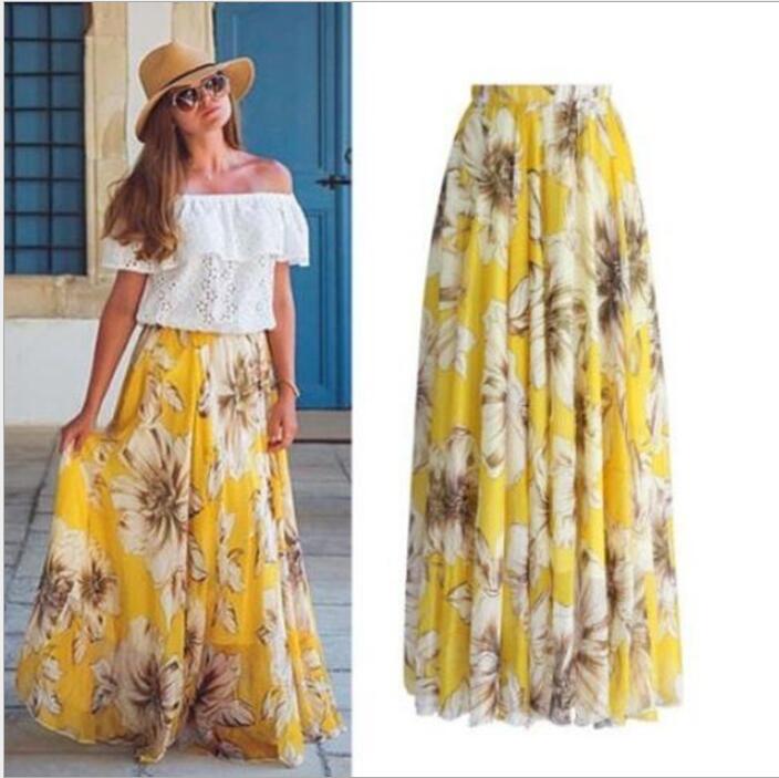 Women's Bohemian Maxi Skirt