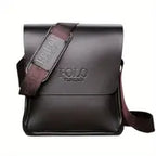 Men's Casual Vertical Leather Crossbody Shoulder Bag