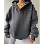 Women's Slim Fit Casual Printed Hoodie Tops