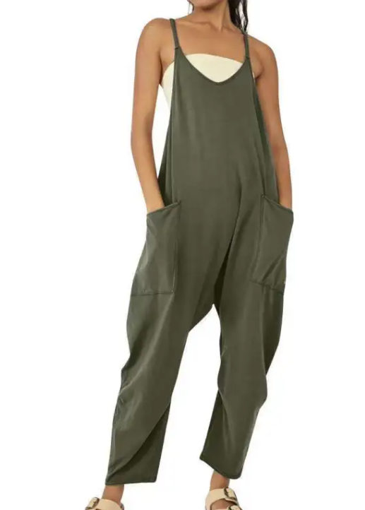 Women's Zipper Pocket Jumpsuit