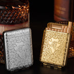 Luxury Vintage Engraved Cigarette Case for 16/20 Cigarettes