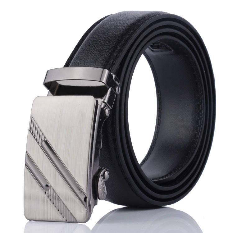 Men's Versatile PU Leather Automatic Buckle Belt