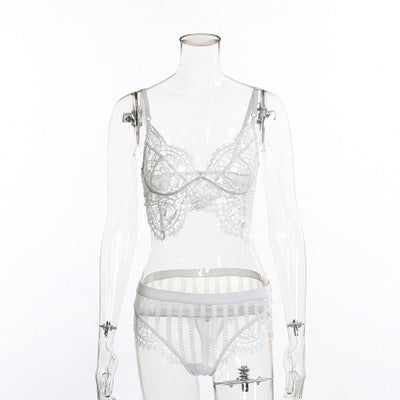 Women's Lace Lingerie Set Women's Lingerie Unbranded White One Size Fits All