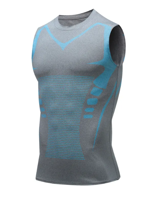 Men's Slim Fit Compression Tank Top Men's Tank Top Unbranded 806 Gray Vest XL
