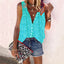 Women's Casual Loose Printed Sleeveless Shirt