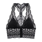 Women's Lace Wireless Front Closure Bra Lingerie Women's Bras Unbranded Black M