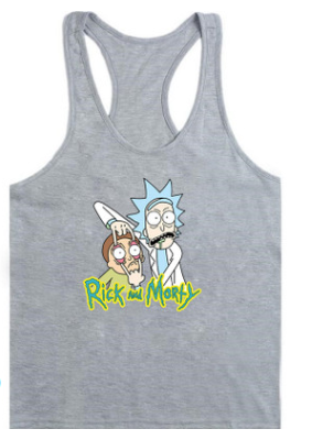 Men's Fitness Tank Top Men's Activewear Tops Unbranded Grey XL