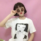 Anime Smoking  Girl Tshirt