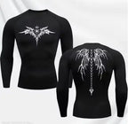 Anime Print Gym Running Compression Quick Dry Tshirt